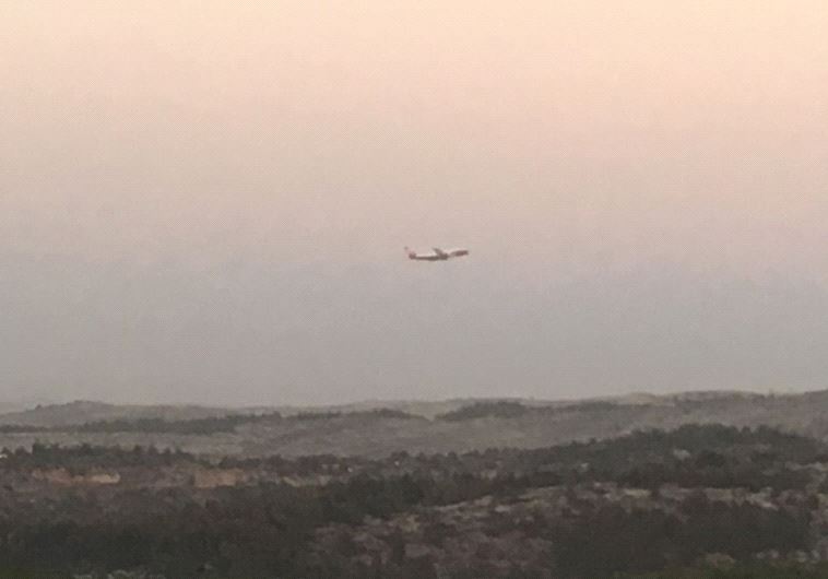 The Supertanker over Nataf.(photo credit: TALI TANNENBAUM/ PARKS AUTHORITY)