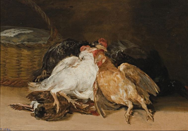 ‘Dead Birds’ by Francisco Goya (photo credit: ELIE POSNER / ISRAEL MUSEUM)