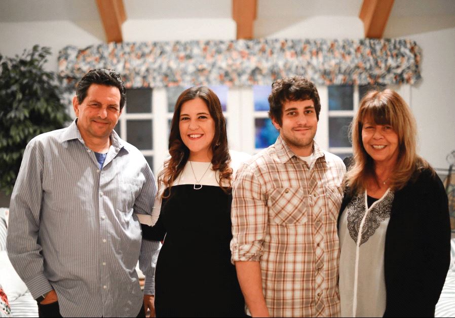 Jessica Fass (second from left) with her family (photo credit: JESSICA FASS)