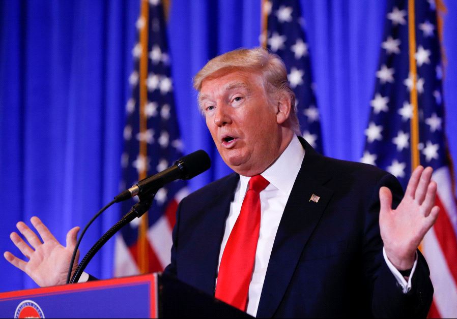 Donald Trump speaks in New York (Reuters)