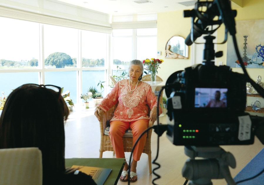 Ann Bussel interviewed in her house in Florida (photo credit: JEFF HOFFMAN)