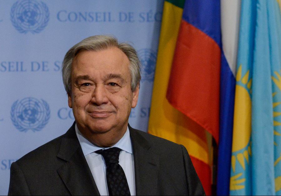 United Nations Secretary-General Antonio Guterres‏. Credit: Reuters 