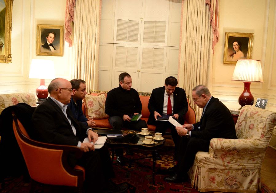 PM Netanyahu prepares for meeting with Trump in Washington DC (GPO)