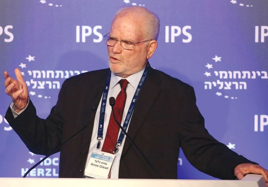 AMOS GILEAD speaking at a recent Herzliya Conference. (photo credit: ADI COHEN ZEDEK)