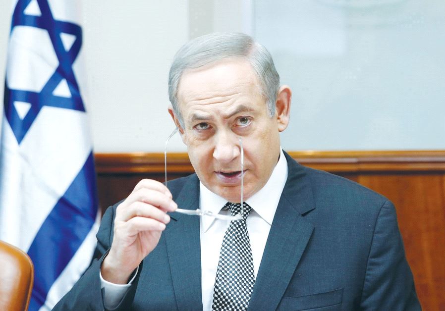 Netanyahu attends cabinet meeting in Jerusalem