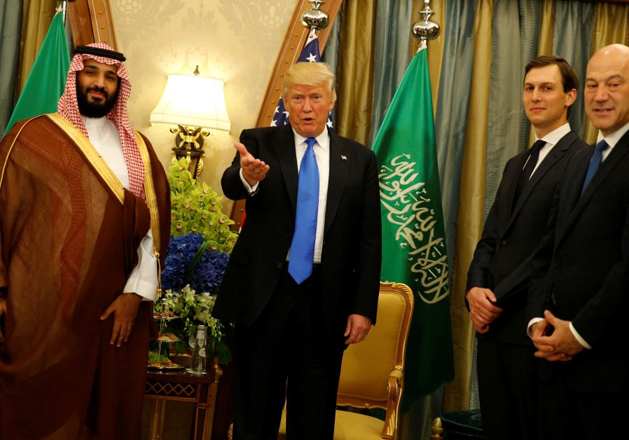 Donald Trump, Jared Kushner, Mohammed bin Salman