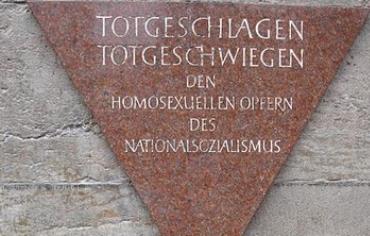 Memorial to gay Holocaust victims in Berlin.