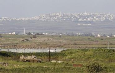 Israeli Syrian border in the Golan Heights