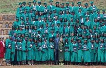 A graduation photo from the class of the Agahozo-Shalom Youth Village.