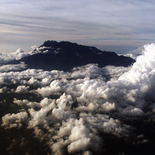 MOUNT KINABALU is a prominent peak on the island of Borneo.
