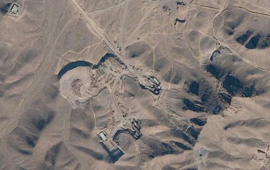 A SATELLITE view of Iran's Fordow nuclear plant. (credit: GOOGLE)
