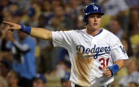 Los Angeles Dodgers center fielder Joc Pederson, Aug 12, 2015 (credit: REUTERS)