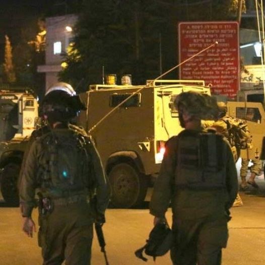 Soldiers at the IDF post near Beit Jala