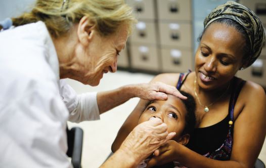 AN ISRAELI CHILD receives the polio vaccine in 2013