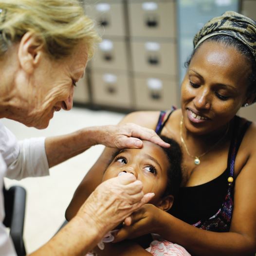 AN ISRAELI CHILD receives the polio vaccine in 2013
