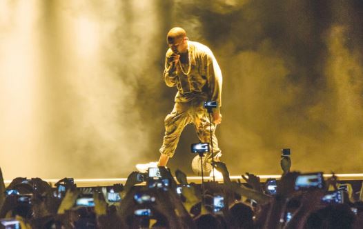 Kanye West performs at Ramat Gan Stadium