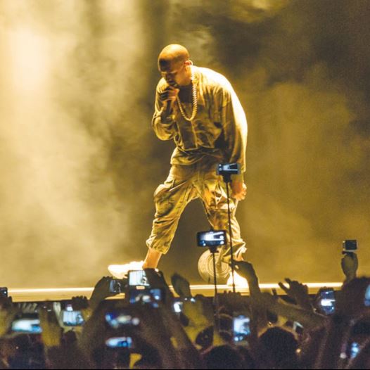 Kanye West performs at Ramat Gan Stadium (credit: YOSSI MAMIA)
