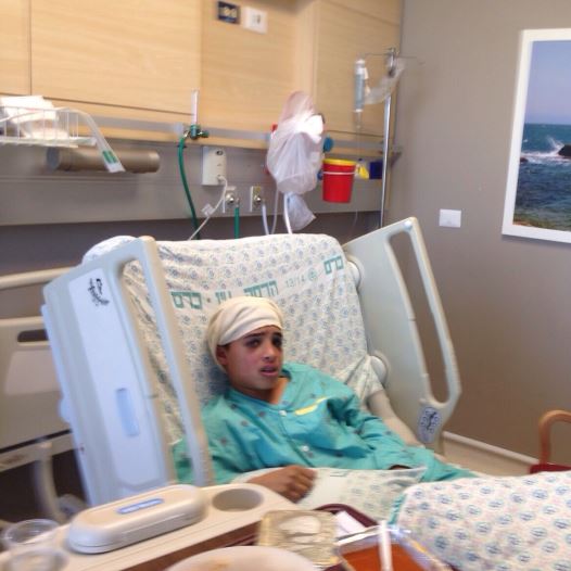13-year-old east Jerusalem boy who carried out stabbing attack in Pisgat Ze'ev hospitalized at Hadassah University Medical Center in Jerusalem's Ein Kerem‏ (credit: Courtesy)