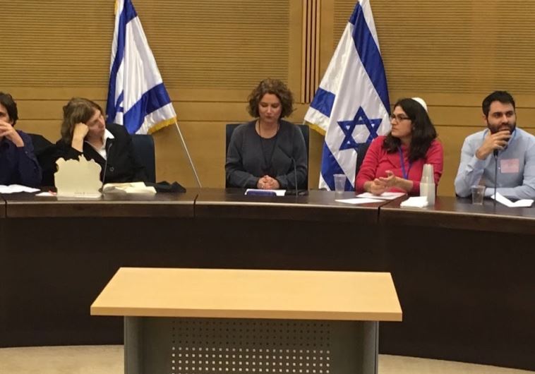 MK Michal Rozin leads a Hannuka themed discussion in Knesset on pluralism and human rights