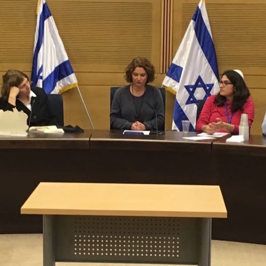 MK Michal Rozin leads a Hannuka themed discussion in Knesset on pluralism and human rights