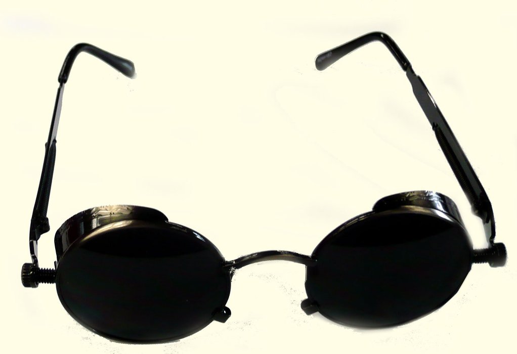 Campbell Cooper New Sunglasses Steampunk Cyber Fantasy Glasses Mirror Blue 