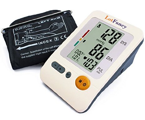 LotFancy Digital Upper Arm Blood Pressure Monitor & Heart Rate Monitor