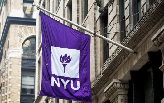 New York University banner (credit: NYU PHOTO BUREAU)