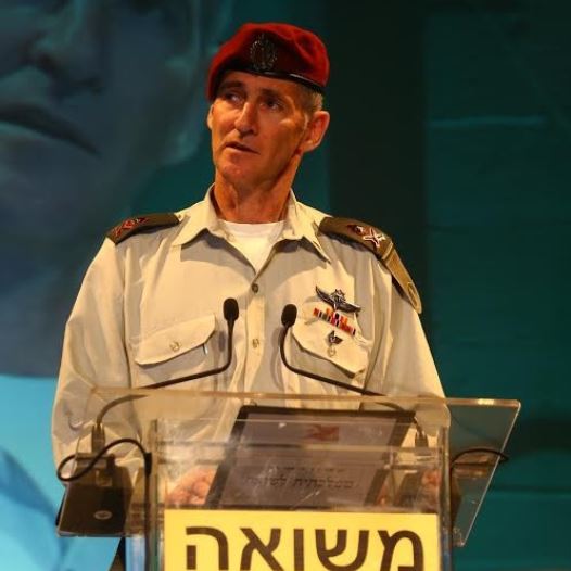 IDF Maj.-Gen. Yair Golan gives a speech at Kibbutz Tel Yitzhak in central Israel (credit: ASSAF SHILO / ISRAEL SUN)