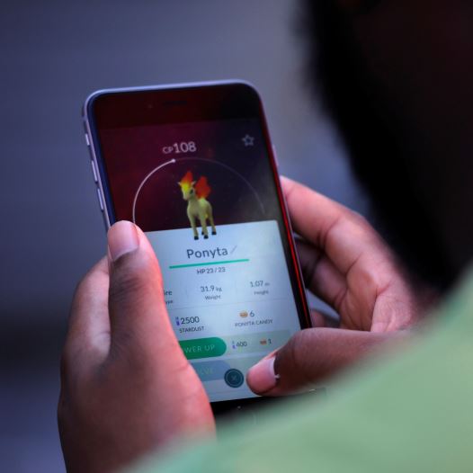 The augmented reality mobile game ''Pokemon Go'' by Nintendo