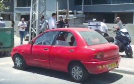 THE VEHICLE in Ashdod where a baby died of heat stroke after being left for hours in the sun. (credit: screenshot)