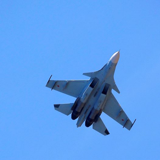 Russian Sukhoi Su-30SM jet fighters (credit: REUTERS)