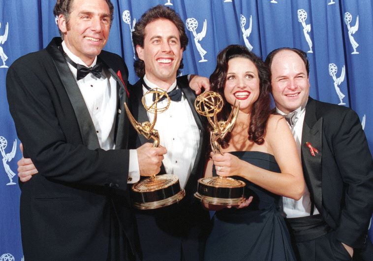 The cast of the NBC TV series Seinfeld pose together in 1993 (credit: REUTERS)