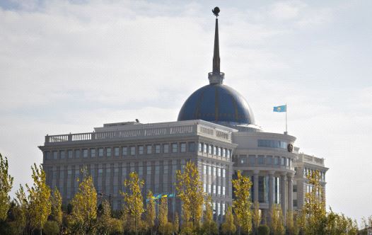 A general view of Akorda, the official residence of Kazakhstan's President, in Astana, Kazakhstan.