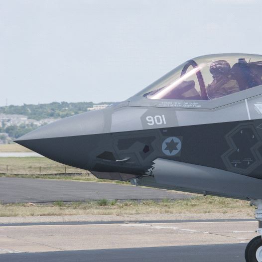 The F35 fighter jet plane, also known as the Adir, on the Tarmac at Lockheed Martin in Fort Worth, Texas (credit: LOCKHEED MARTIN / ALEXANDER H. GROVES)
