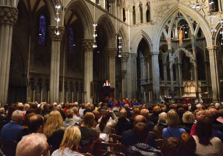 The Nidaros Cathedral in Trondheim, central Norway
