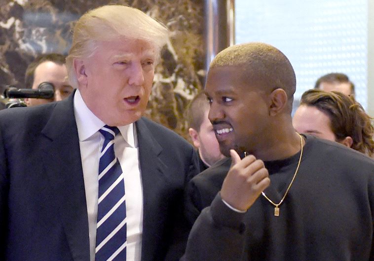 Kanye West and Donald Trump meeting on December 13, 2016 (credit: TIMOTHY A. CLARY / AFP)