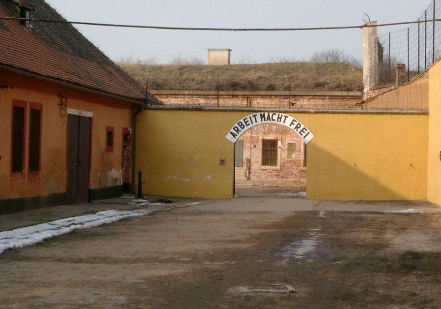 A picture taken inside Theresienstadt Concentration Camp, also known as Terezin