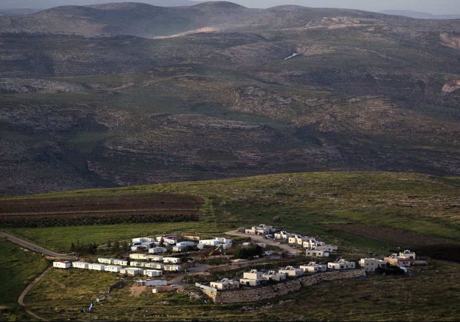 THE MITZPE KRAMIM outpost is seen, east of Ramallah.