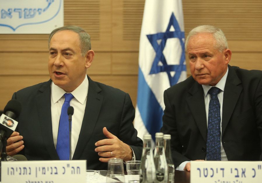 Netanyahu and Dichter at the Knesset Foreign Affairs Committee  (credit: MARC ISRAEL SELLEM)
