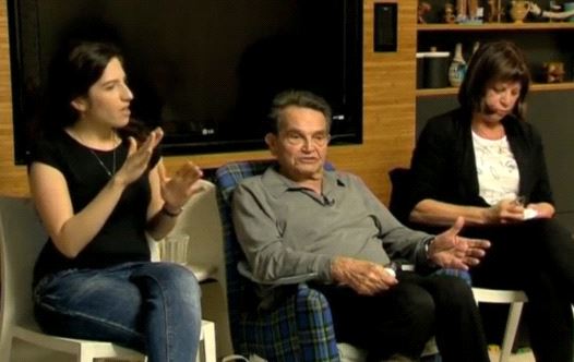 Holocaust survivor Zwi Nigal shares his story as part of Zikaron BaSalon