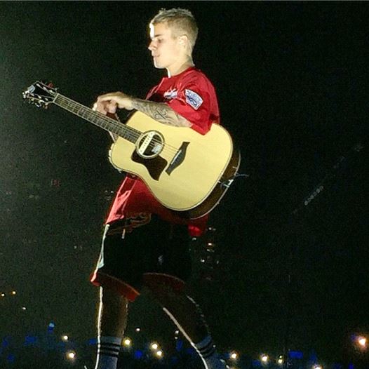 Justin Bieber performs in Tel Aviv (credit: DAVID BRINN)