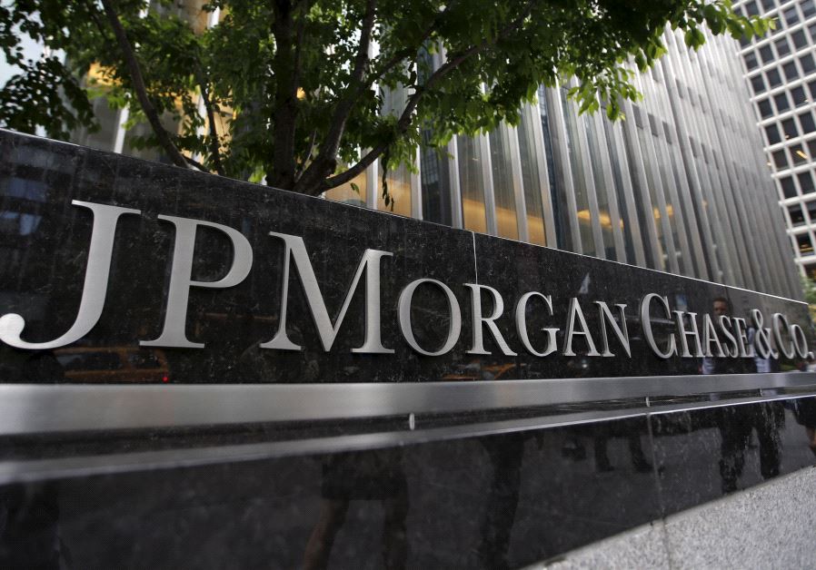 A view of the exterior of the JP Morgan Chase & Co. corporate headquarters in New York City. (credit: REUTERS)