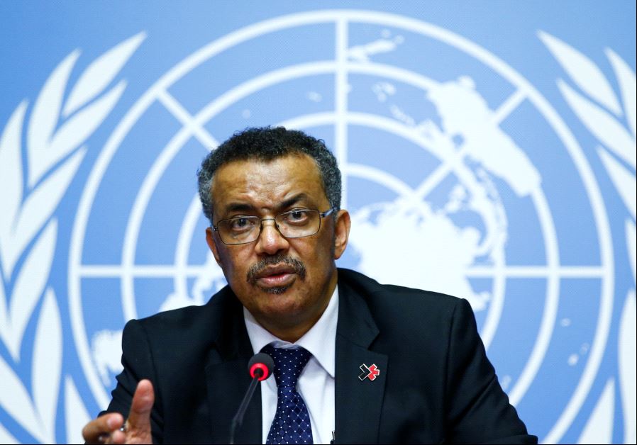 Director-General of the World Health Organization (WHO) Tedros Adhanom Ghebreyesus attends a news conference at the United Nations in Geneva, Switzerland (credit: REUTERS)
