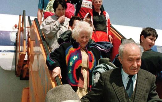 Soviet Jews arrive in Israel (credit: REUTERS)