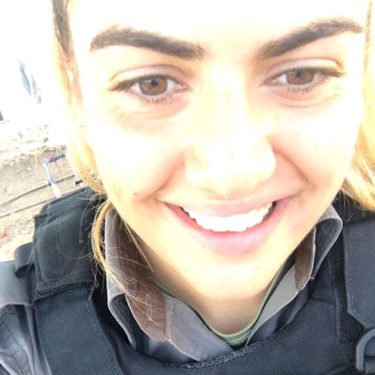 The selfie Staff Sergeant Major Hadas Malka took moments before she was killed.  (credit: POLICE SPOKESPERSON'S UNIT)