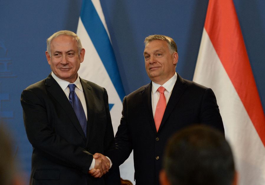 Netanyahu and Orban (credit: CHAIM ZACH / GPO)