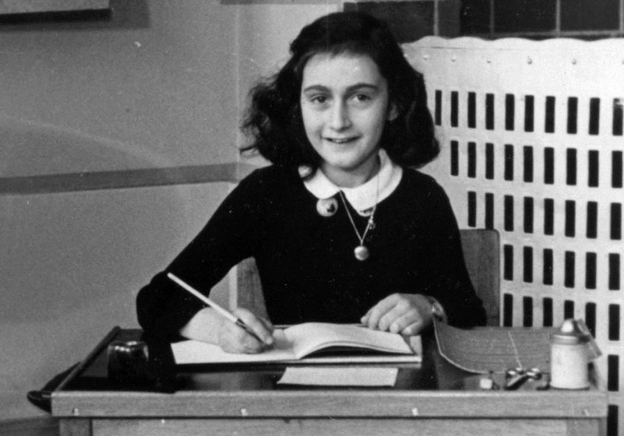 Anne Frank in 1940, while at 6. Montessorischool, Niersstraat 41-43, Amsterdam (credit: PUBLIC DOMAIN)