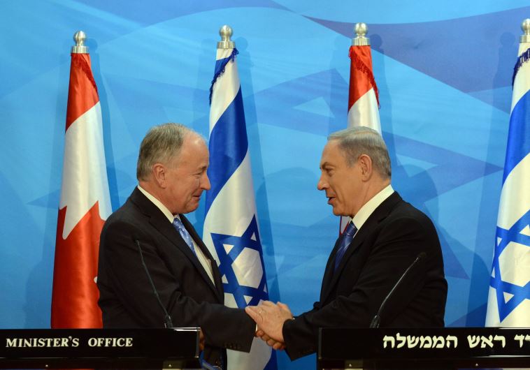 PM Netanyahu with Canadian Foreign Minister Robert Nicholson
