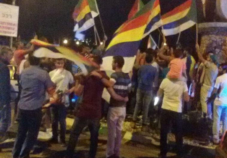 Druse protest in Northern Israel.