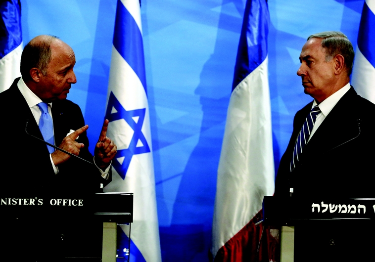 Laurent Fabius et Benjamin Netanyahou